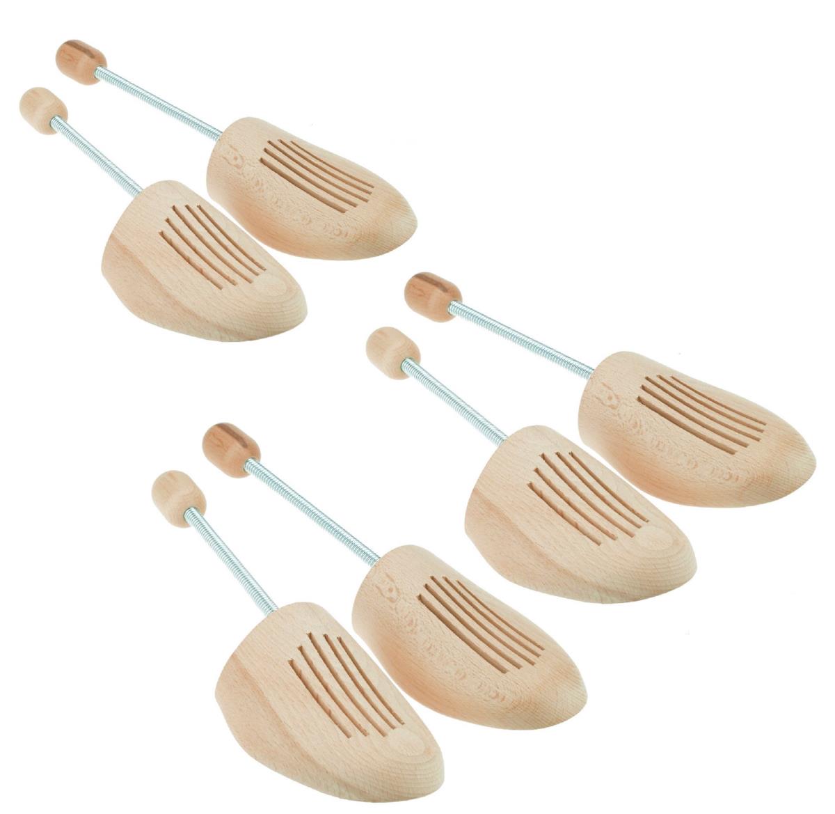 3 Paar MAX Basic Premium Schuhspanner Schuhstrecker Schuhformer aus Holz Buche für Damen und Herren