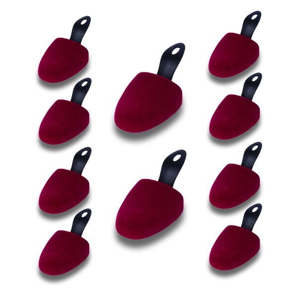 Lisa Basic velvet shoe tree for ballerinas and ankle boots, by MTS shoecare (Set 5 pairs)