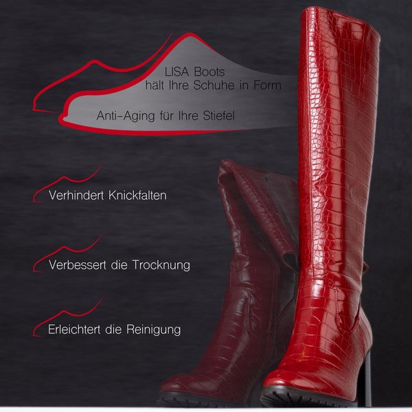 Lisa Boots Automatik Stiefelspanner Stiefel Schuhspanner Schaftspanner 3 Paar hält Stiefel in Form