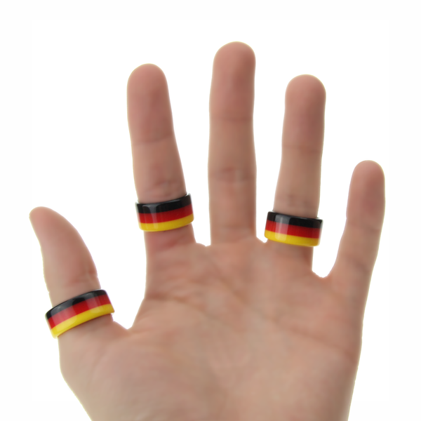 FAN Ring Deutschland (2-er Pack) schwarz / rot / gold, by MTS shoecare