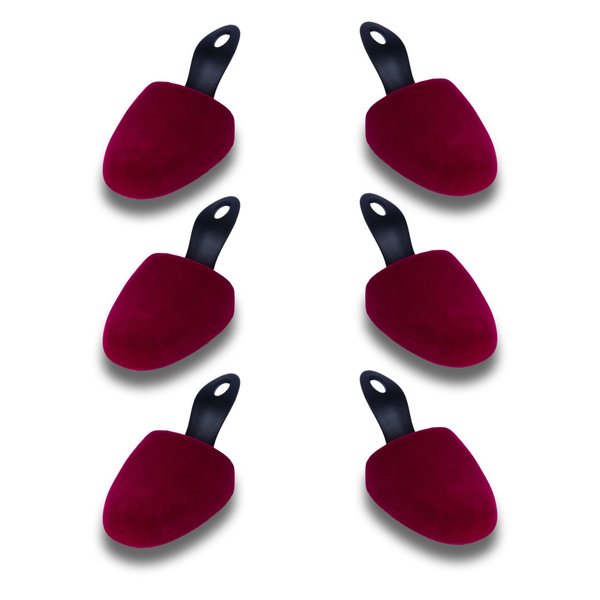LISA Basic Velours Rund Größe 37-41 - Schaumstoff Schuhspanner für Damen 3 Paar Set